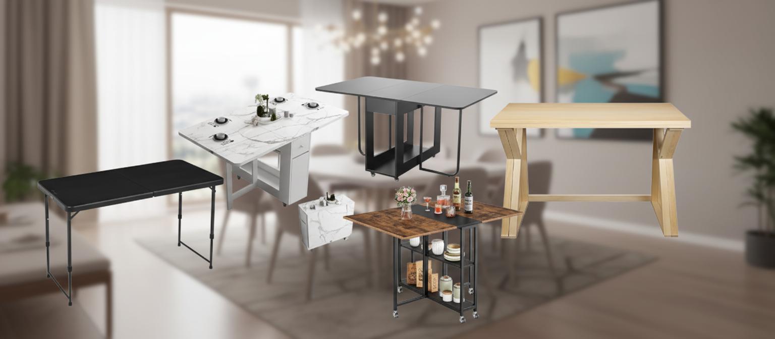 Best Foldaway Dining Workstation - Versatile Design, Space-Saving, Extra Storage