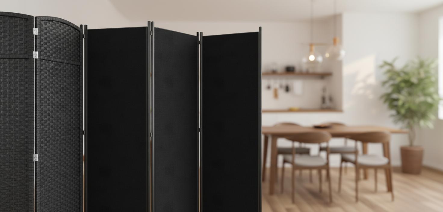 Best Folding Privacy Partition Screens for Open-Plan Dining - Flexible, Mobile, and Space-Saving