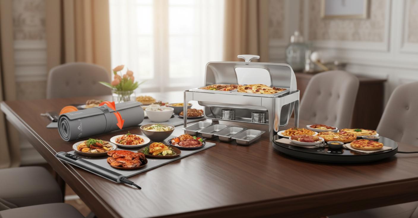 Best Heated Serving Tray Buffet - Even Heat Distribution, Quick Warming, Durable Design