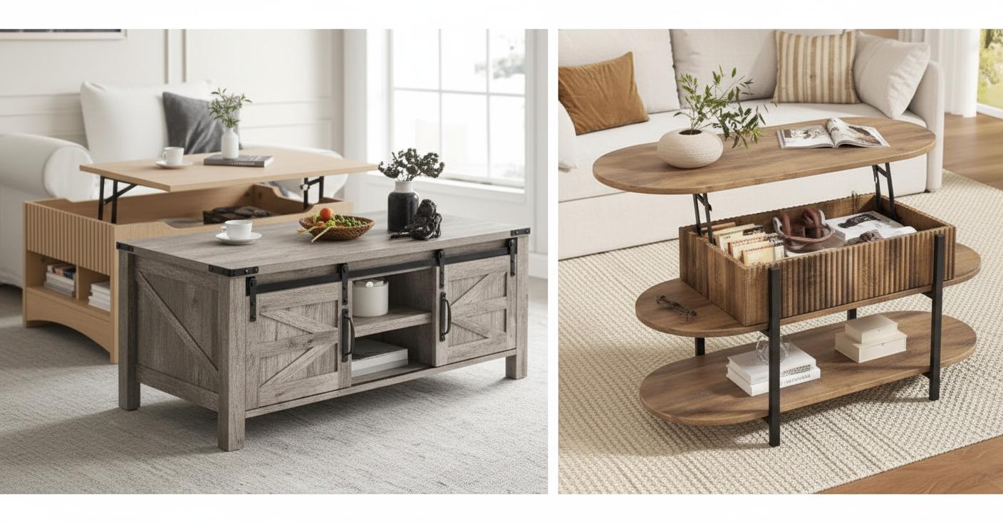 Best Hidden Storage Dining Table - Maximizing Living Room Storage, Stylish Lift-Top Design, Enhanced Functionality