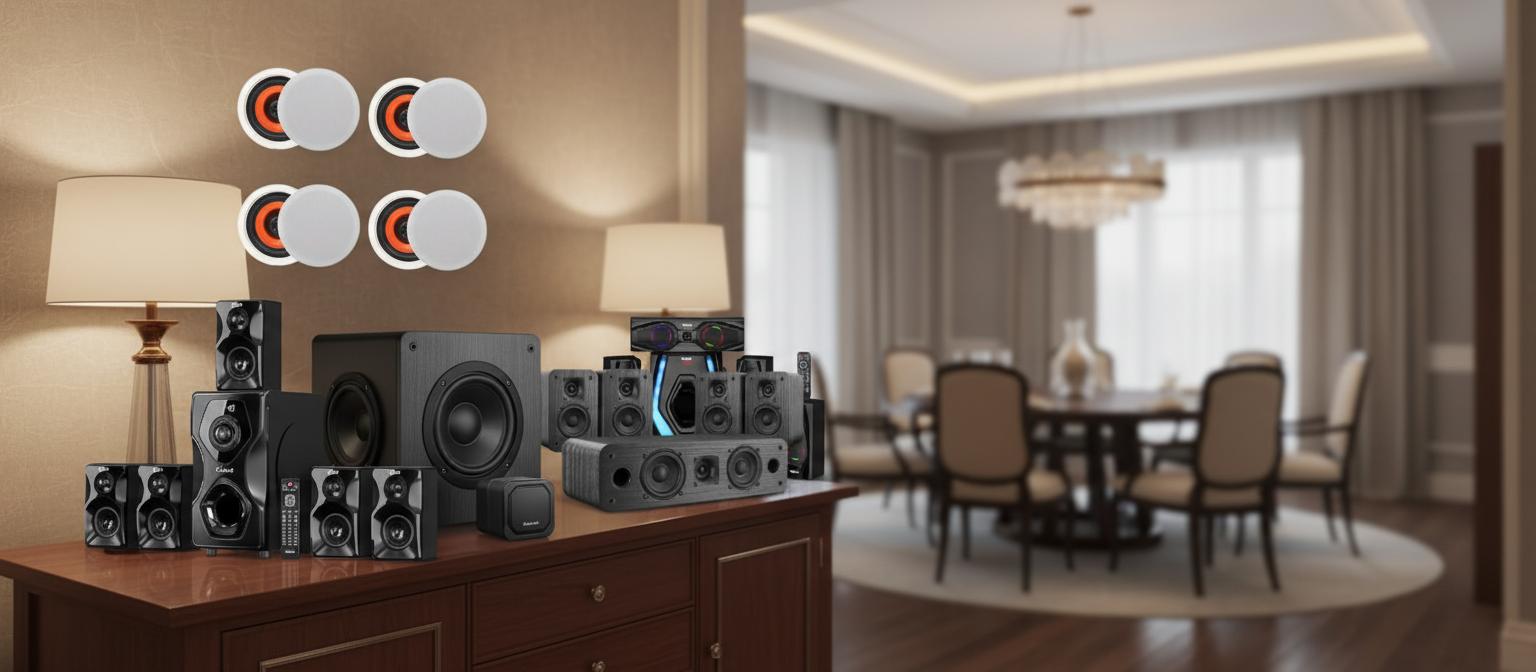 Best Home Dining Sound System - Discreet Speakers, Clear Audio, and Immersive Experience