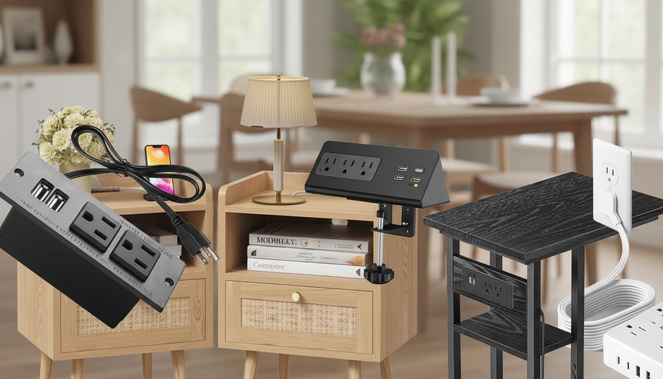 Best Integrated Table Charging Station - Convenient Desktop Charging, Multiple Outlets, USB Ports