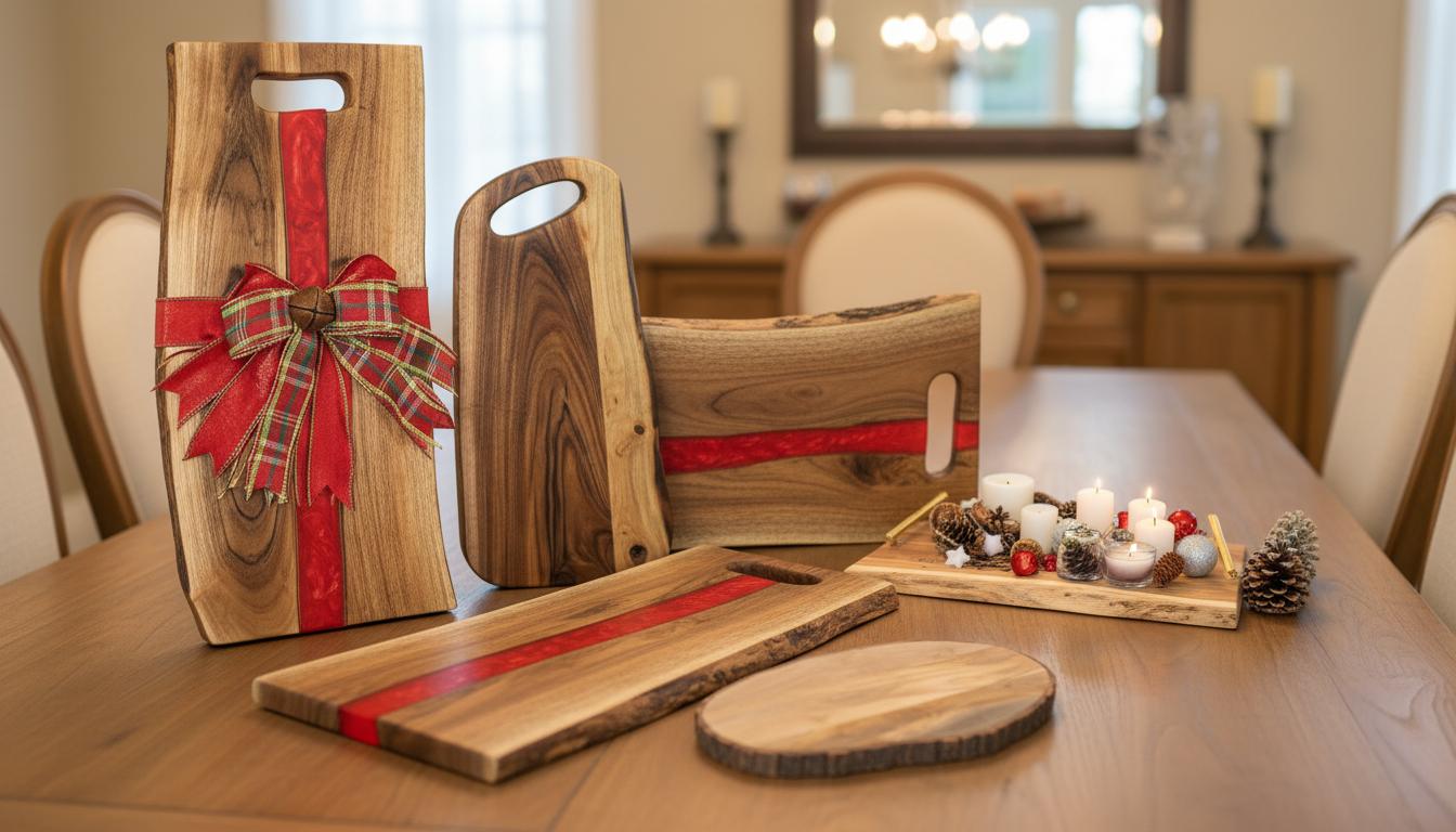 Best Live Edge Wooden Serving Boards - Stylish Design, Functional Use, and Natural Aesthetic