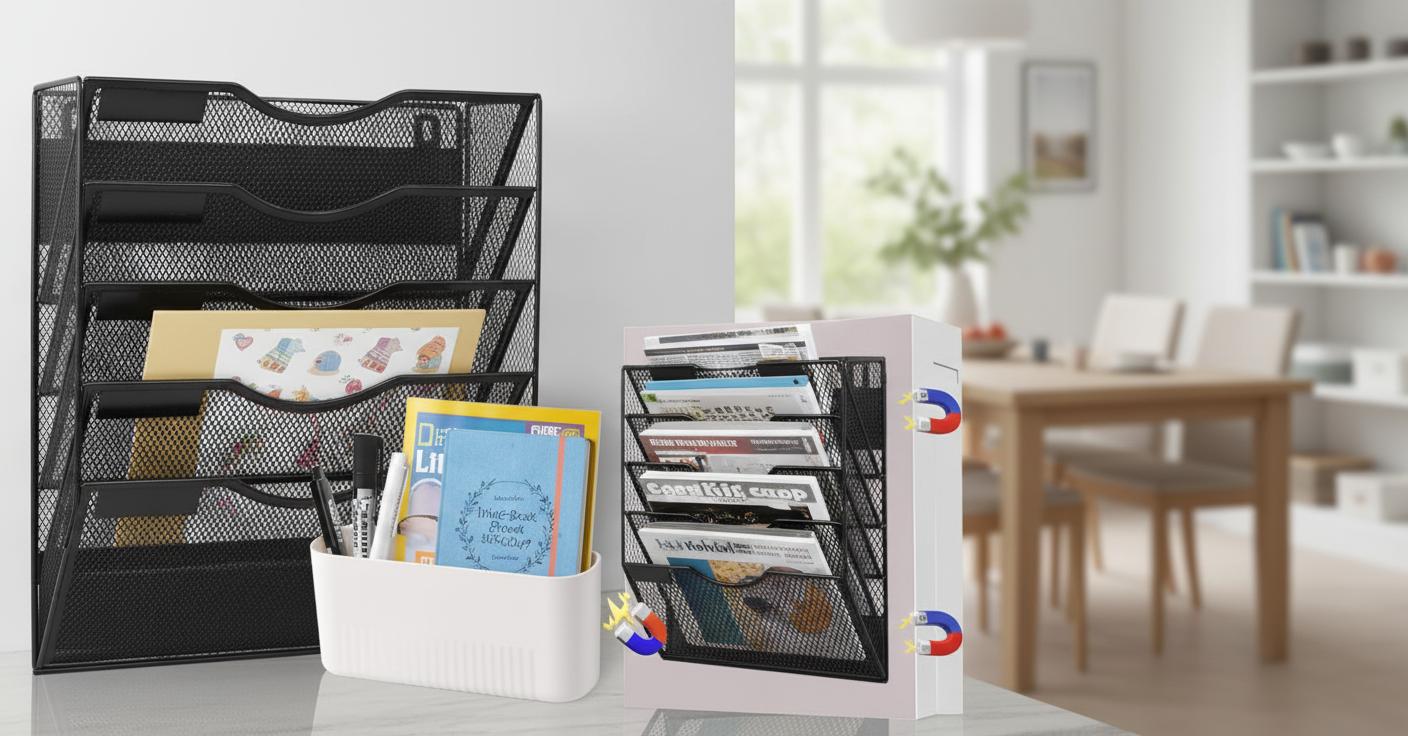 Best Magnetic Placemat Organizer - Protects Surfaces, Keeps Documents Neat, Durable and Stylish