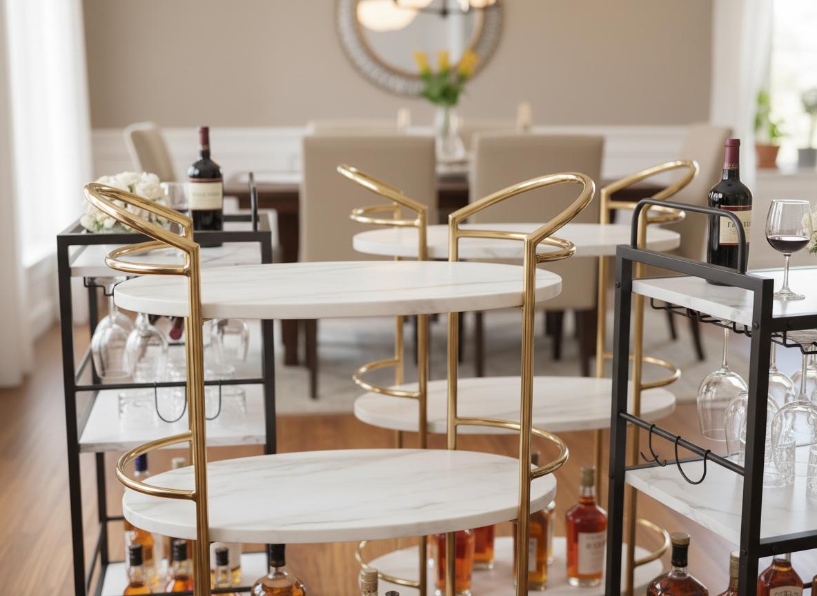 Best Marble-Topped Bar Cart - Stylish Design, Durable Surface, and Versatile Serving Solution