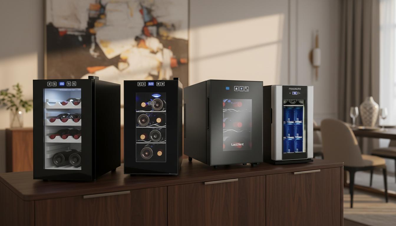 Best Microclimate Wine Fridge - Precise Dual-Zone Temperature Control, Ideal for Red and White Wines, Elegant Design