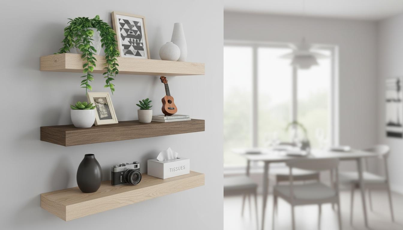 Best Minimalist Floating Wall Shelves - Sleek Design, Bracket-Free Installation, Perfect for Displaying Decor
