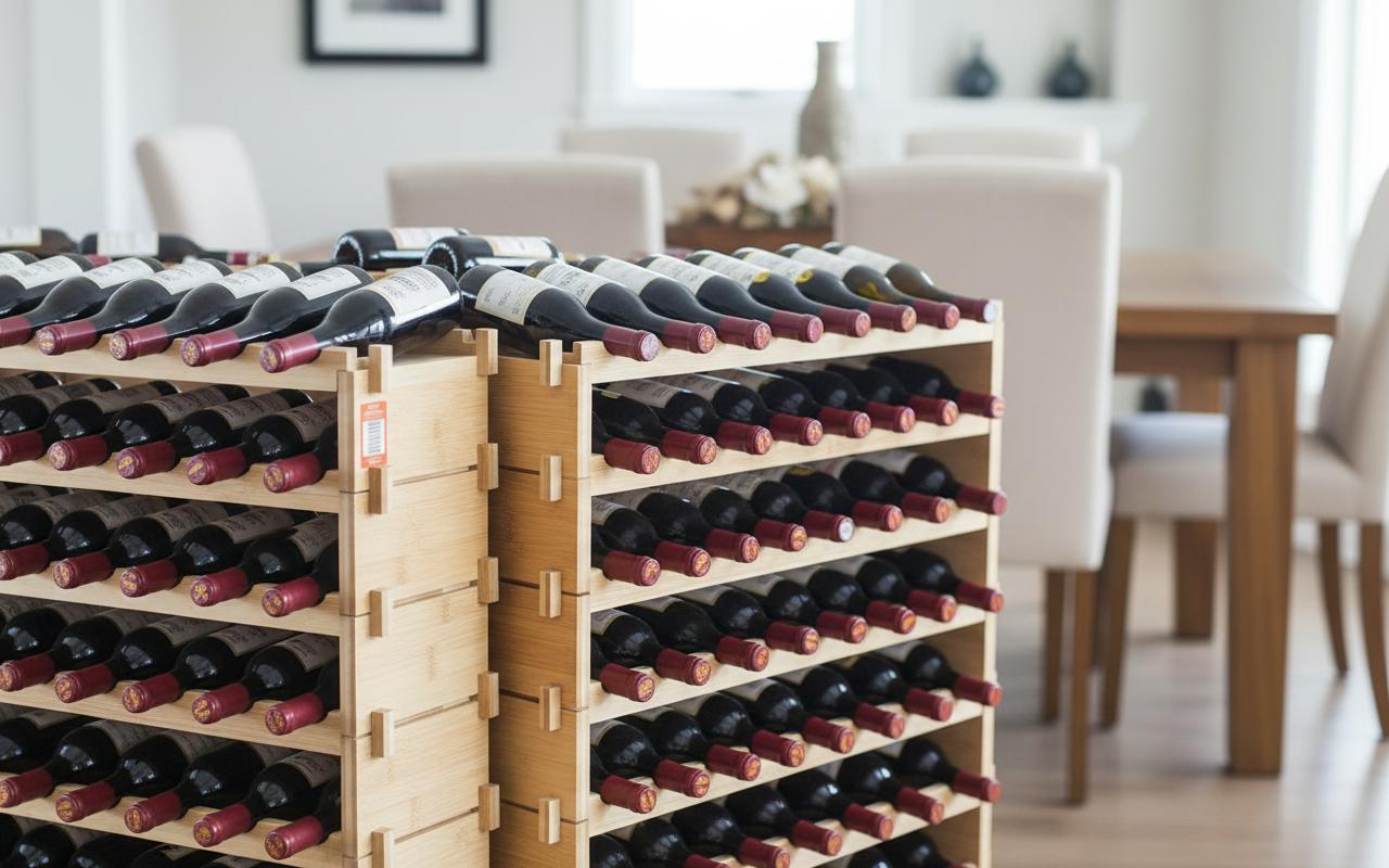 Best Modular Wine Rack Buffet - Stylish Design, Space-Saving, Wine Lover Essential