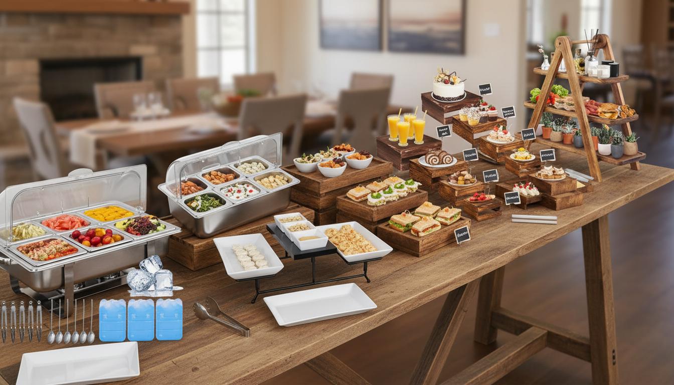 Best Reclaimed Barnwood Buffet Server - Rustic Charm, Durable Craftsmanship, Chilled Food Friendly