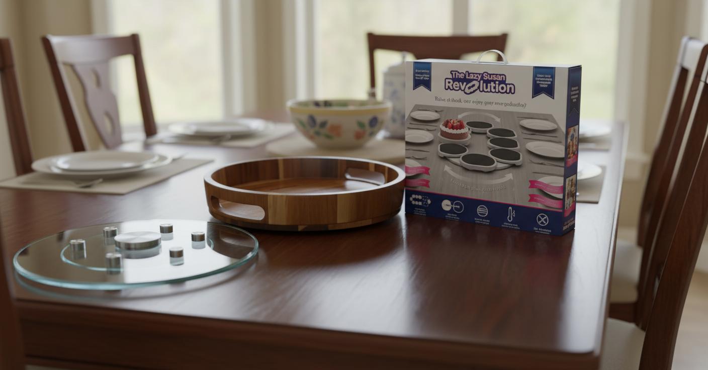 Best Rotating Lazy Susan Centerpiece - Effortless Access, Smooth Rotation, Silent Operation