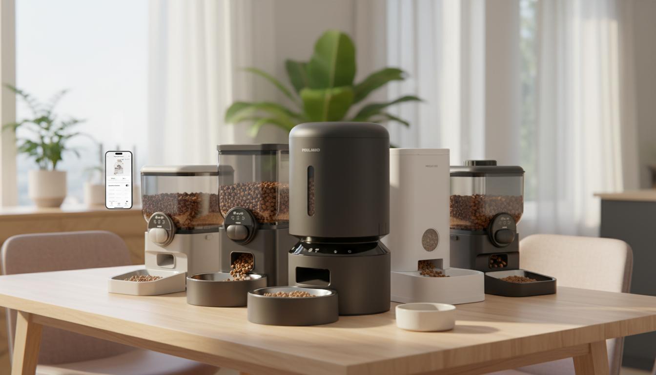 Best Self-Cleaning Pet Feeder Station - Convenient Scheduled Feeding, Multi-Pet Compatibility, Easy Maintenance