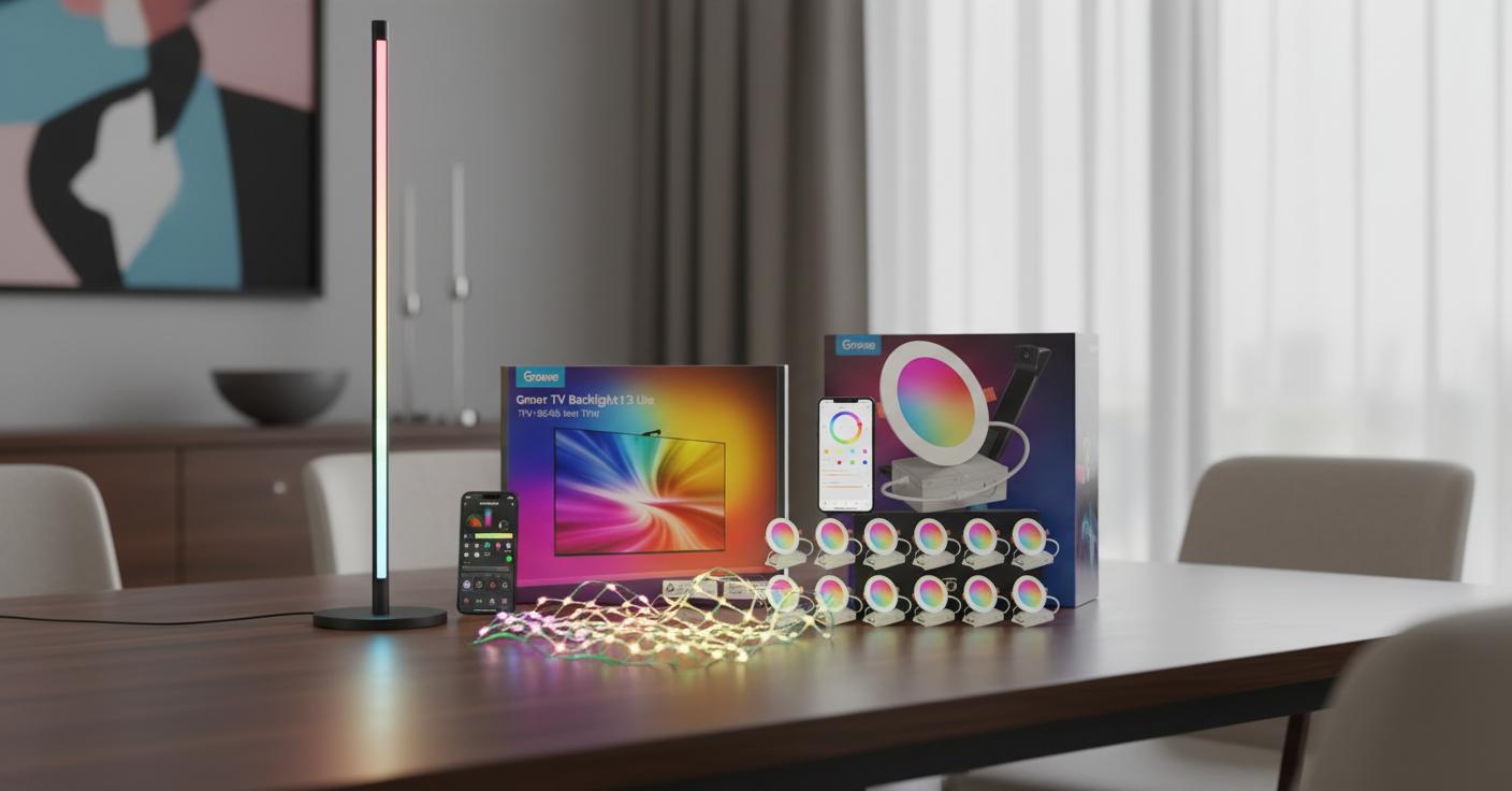 Best Smart Ambient Lighting System - Customizable Settings, Voice Control, Music Sync