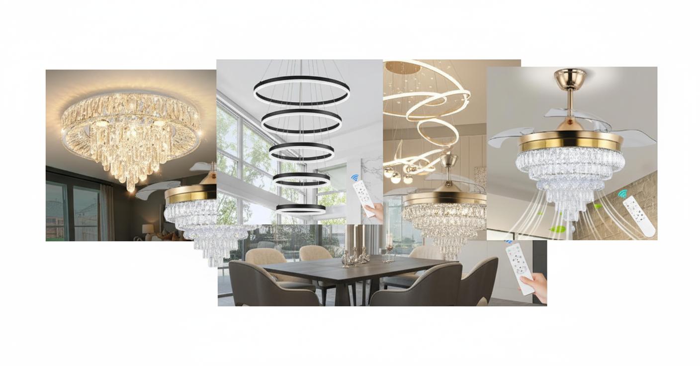 Best Smart Dimmable Dining Room Chandelier - Versatile Lighting, Remote Control, Adjustable Ambiance