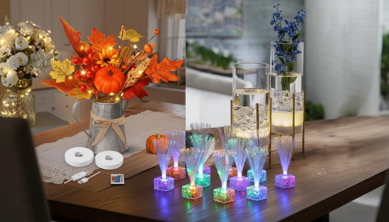 Best Smart LED Dining Table Centerpiece - Elegant Design, Wedding Decor, Lasting Beauty