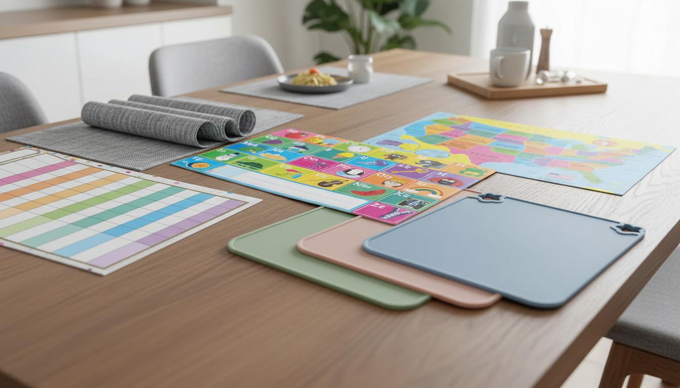 Best Smart Placemat - Heat Resistant, Spill Proof and Stylish Non-Slip Design
