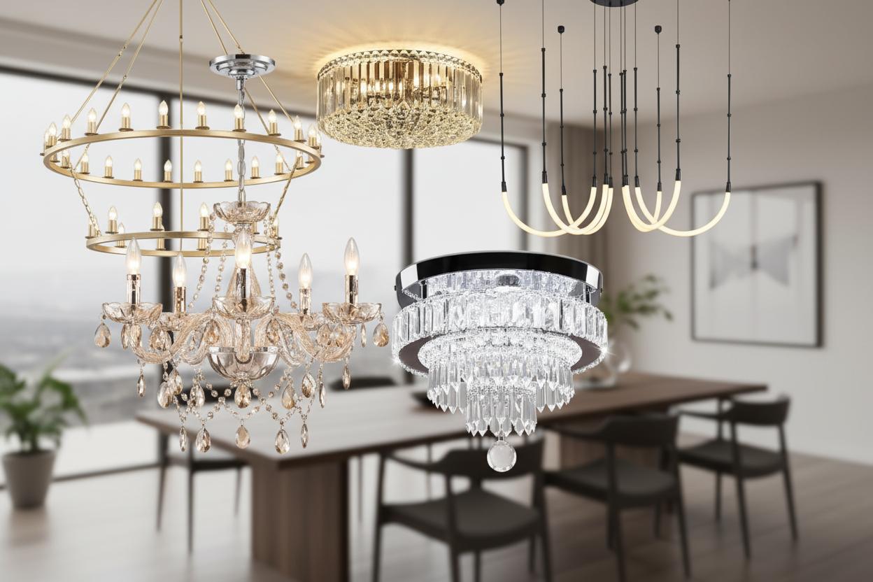 Best Smart Touch Dimmable Chandelier - Rustic Farmhouse Elegance, Large Room Ambiance, Energy Efficient Lighting