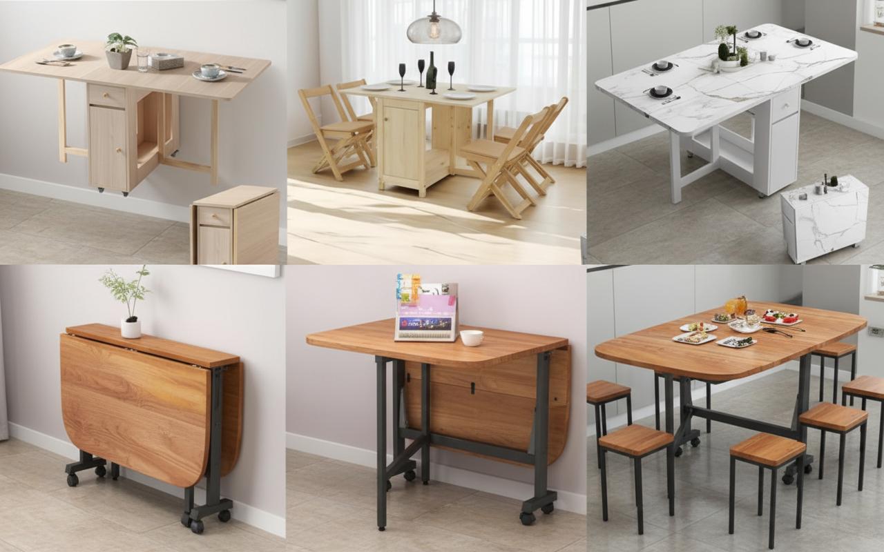 Best Space-Saving Expandable Chair Set - Maximizing Dining Space, Versatile Foldable Design, Compact Convenience