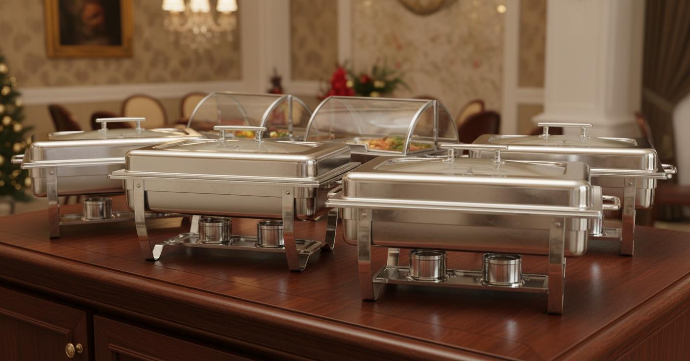 Best Space-Saving Foldaway Buffet Server - Keeps Multiple Dishes Warm, Easy to Store, and Perfect for Entertaining