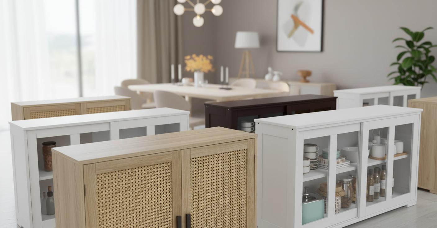 Best Stackable Modular Sideboard - Space-Saving, Versatile Storage, Stylish Design