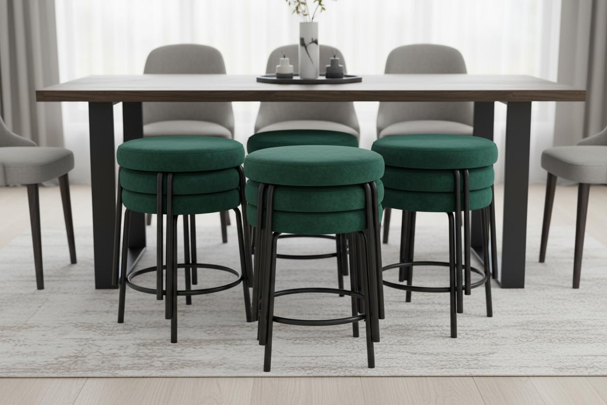 Best Stackable Velvet Dining Stools - Space-Saving, Comfortable, and Stylish