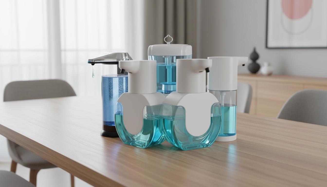 Best Touchless Tabletop Sanitizer Dispenser - Hands-Free Hygiene, Adjustable Soap Volume Control, Easy Refill