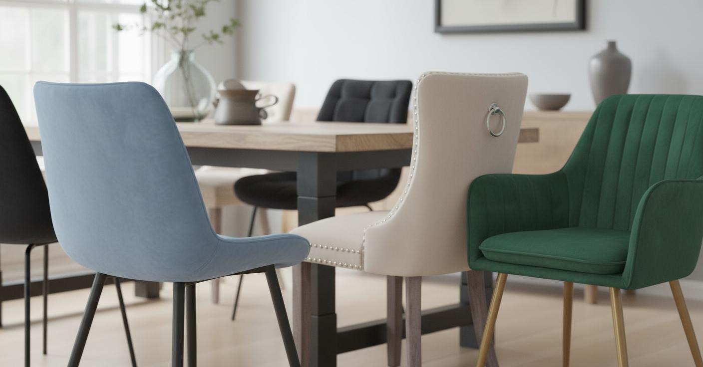 Best Velvet-Upholstered Dining Chairs - Stylish Design, Comfortable Seating, Durable PU Leather Upholstery