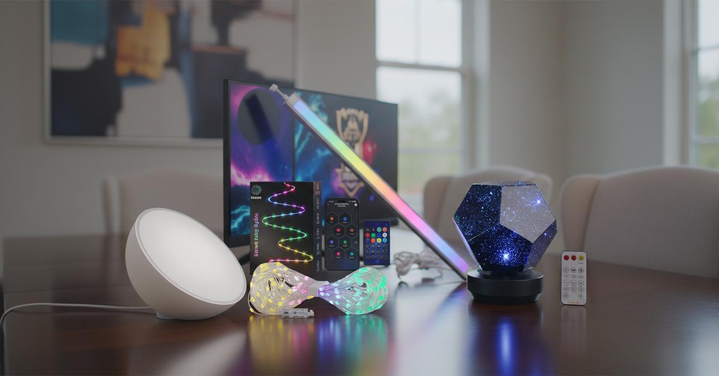 Best Voice-Controlled Centerpiece Lamp - Versatile Indoor and Outdoor Use, Customizable Colors, and Seamless Voice Control