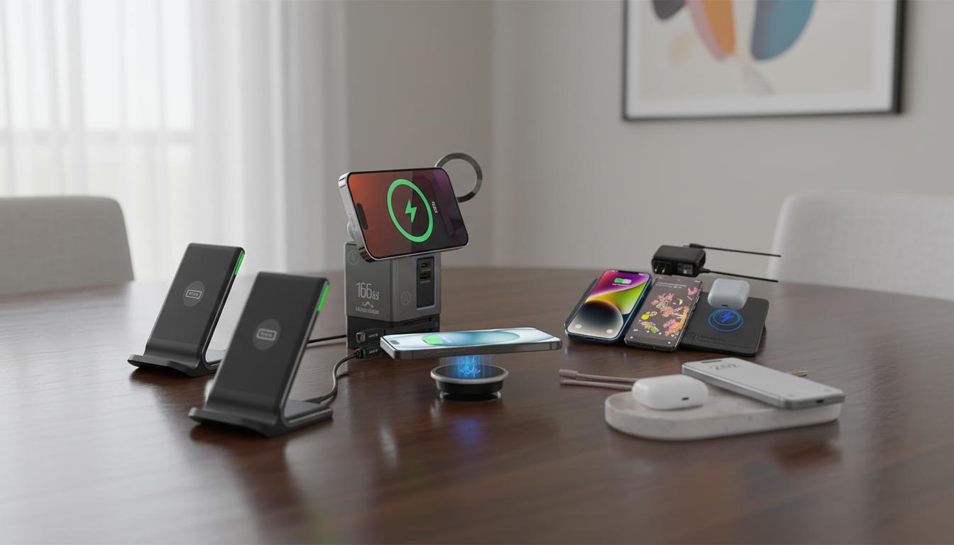 Best Wireless Charging Centerpiece - Stylish Design, Dual-Device Compatibility and Premium Marble Finish
