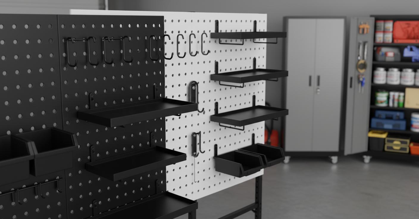 Best Adjustable Pegboard Shelving - Versatile Desk Organization, Customizable Storage, Easy Accessibility