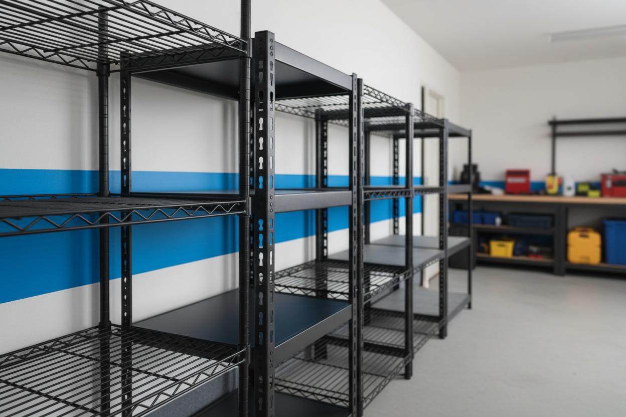 Best Adjustable Shelving Unit for Garage - Durable Steel, Heavy-Duty Support, Versatile Storage