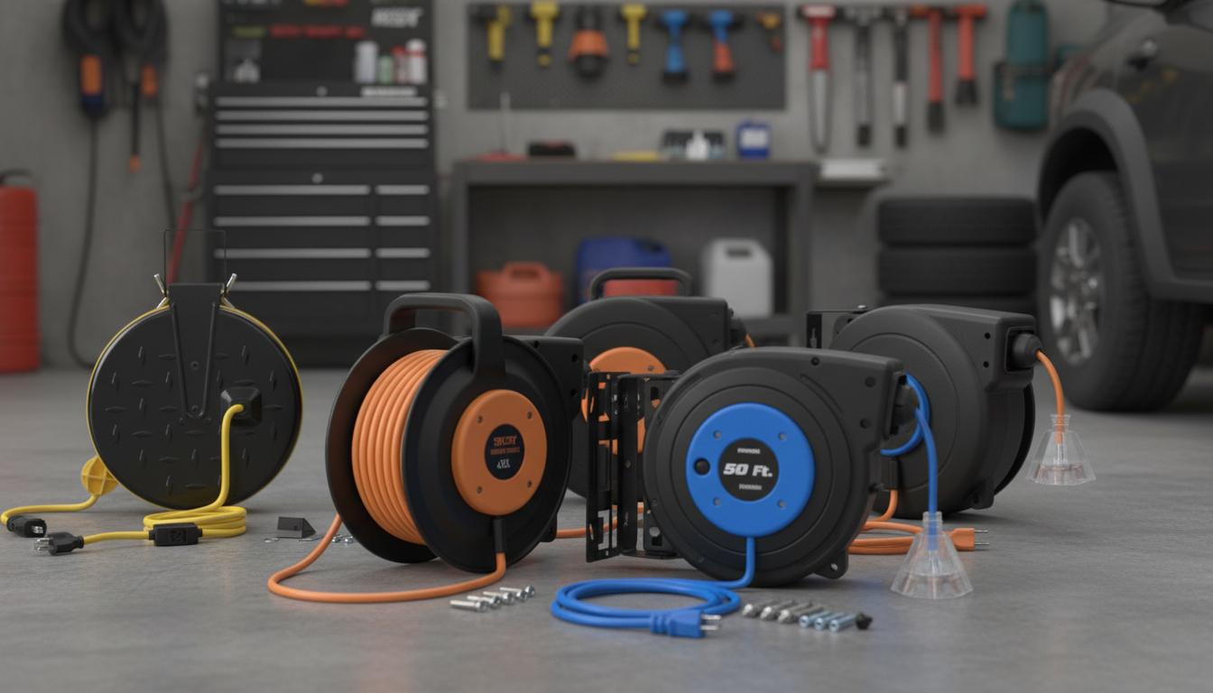Best Ceiling-Mounted Retractable Extension Cord Reel - Space-Saving, Easy Access, Enhanced Safety
