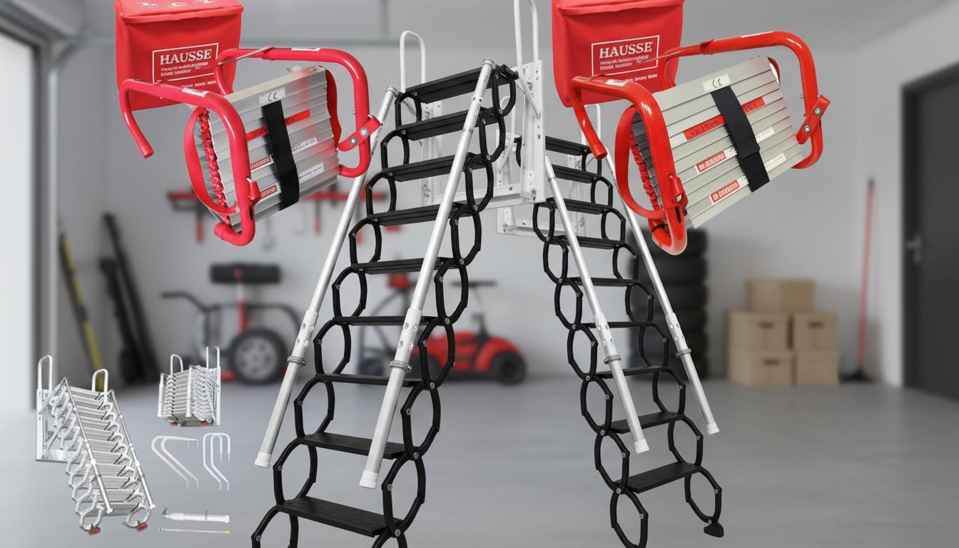 Best Ceiling-Mounted Retractable Ladder - Reliable Escape, Easy Installation, Space-Saving Design