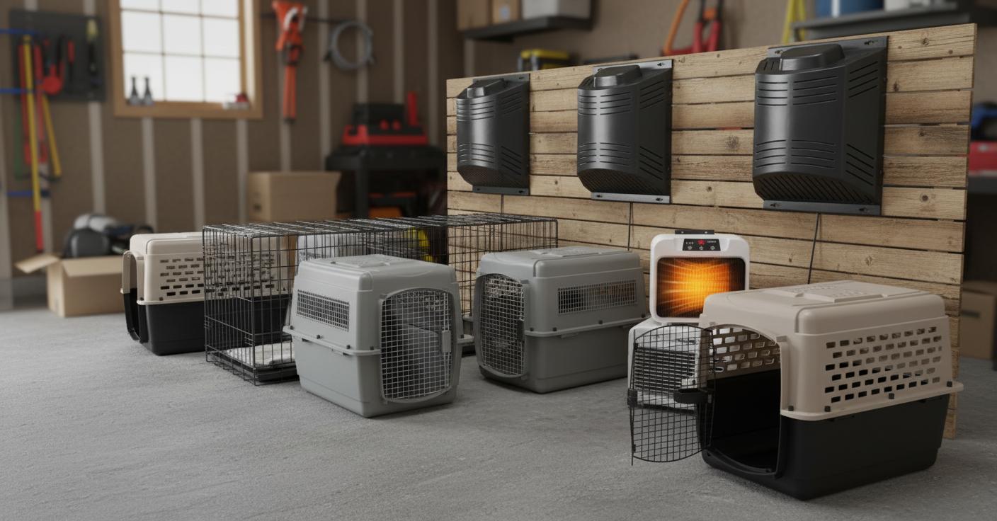 Best Climate-Controlled Pet Kennel - Portable Design, Durable Build, Leak-Proof Tray