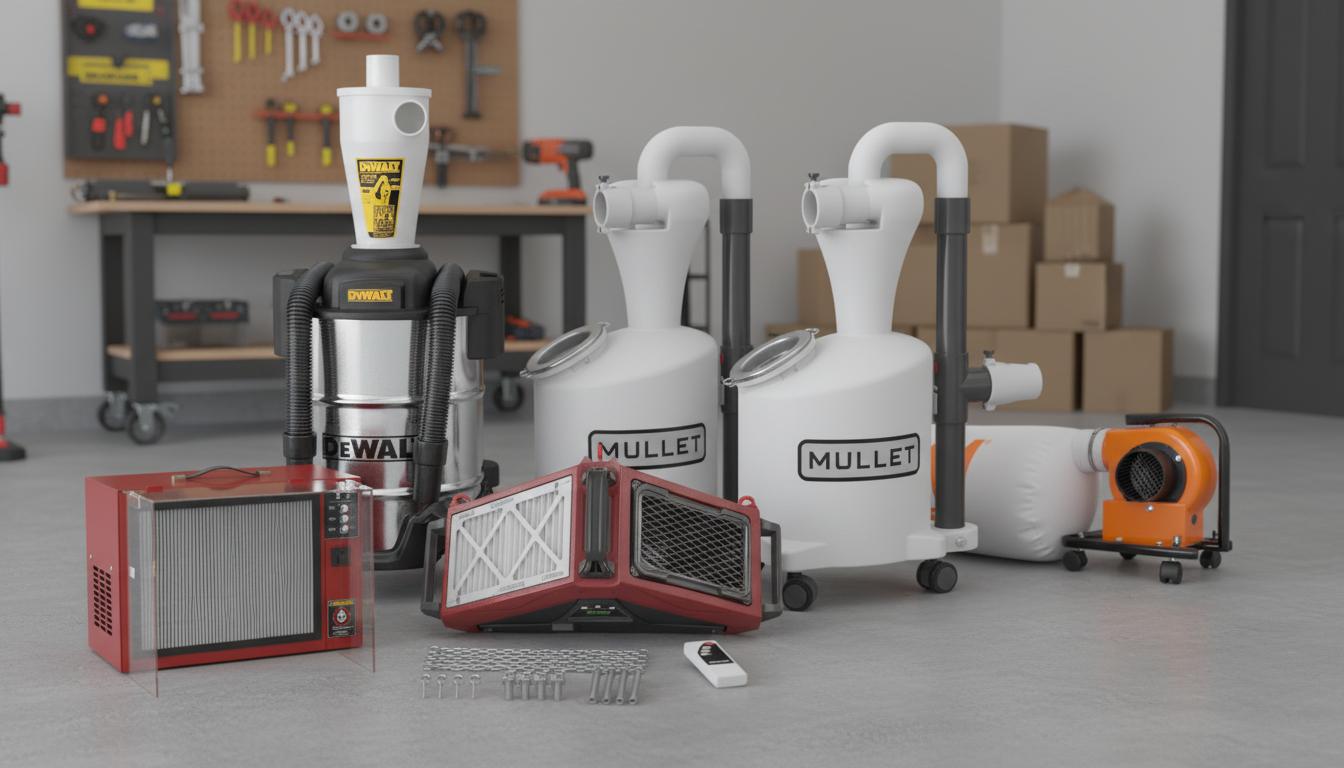 Best Compact Dust Collection Unit - Efficient Dust Collection, Durable 10-Gallon Stainless Steel Tank, Space-Saving Design