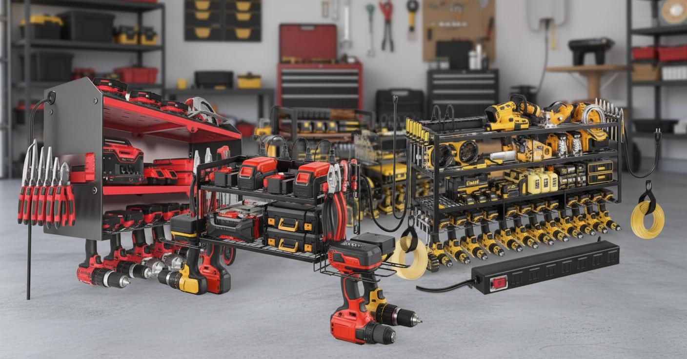 Best Cordless Battery Charging Station - Efficient Organization, Fast Charging, and Multi-Battery Compatibility