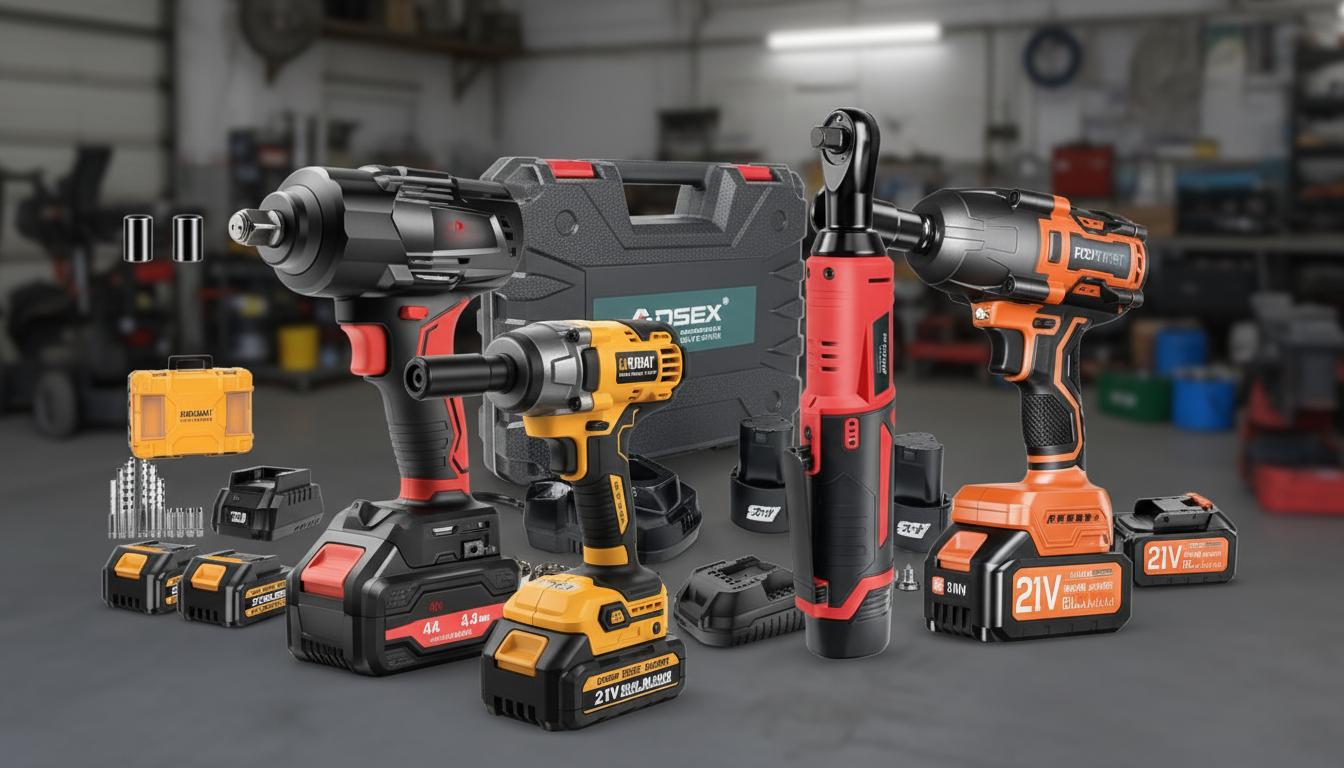 Best Cordless Electric Impact Wrench - High Torque, Heavy-Duty Performance, Long Battery Life