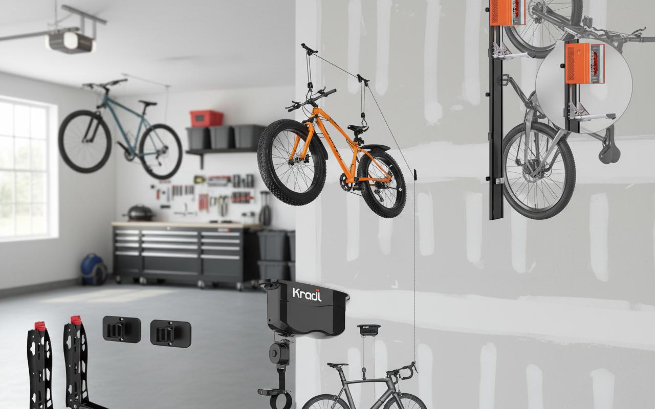 Best Electric Bike Wall Lift - Heavy-Duty Strength, Easy Ceiling Storage, Space-Saving Organization