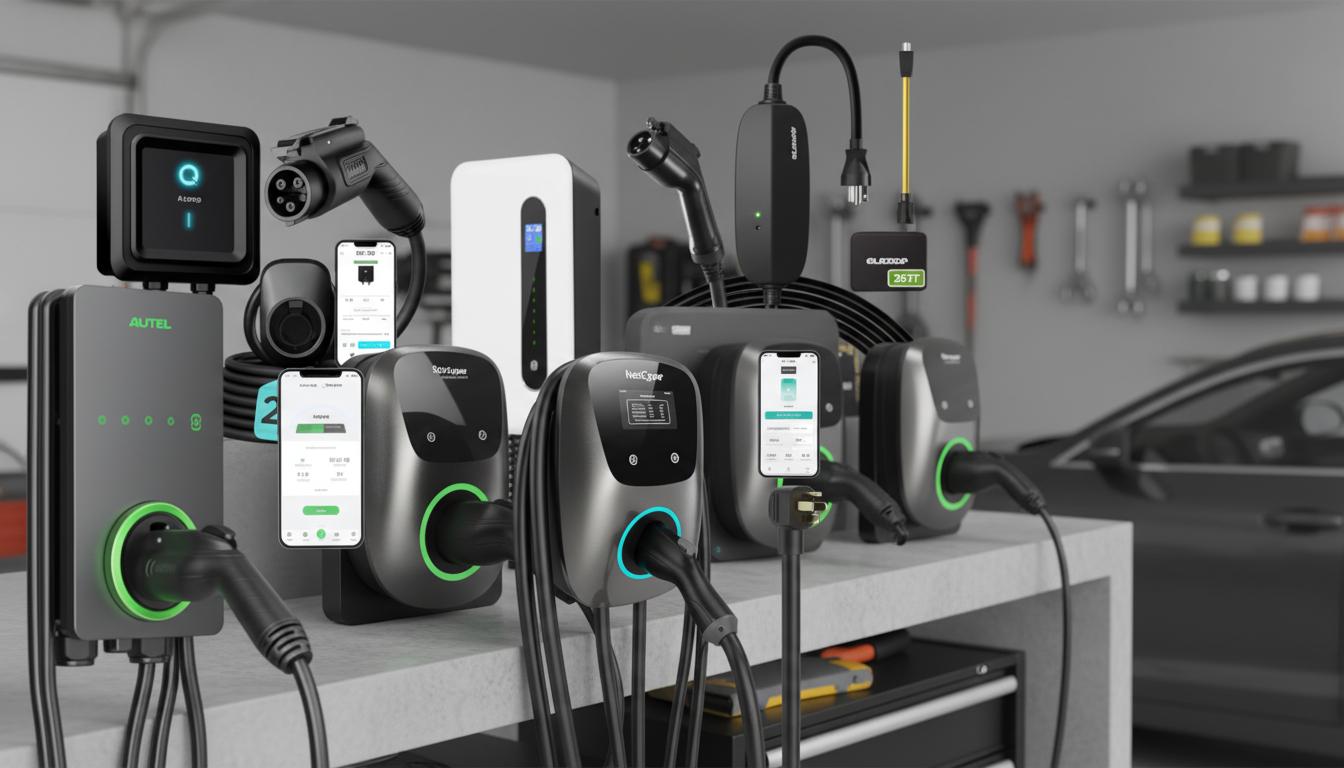Best Electric Car Charging Station - Fast Home Charging, 48 Amp, 11.5kW Power Output
