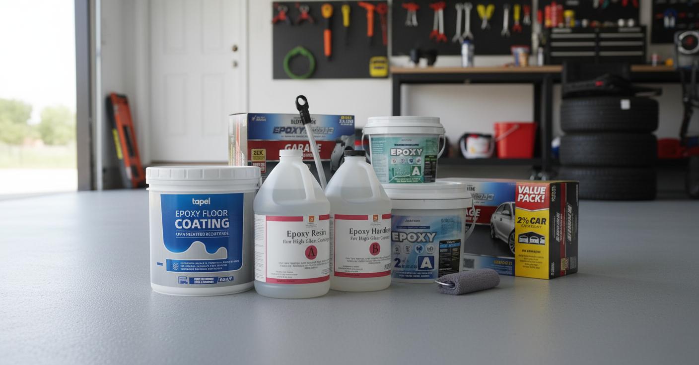 Best Epoxy Garage Floor Coating Kit - Durable, Non-Slip, UV-Resistant Protection for Concrete Floors