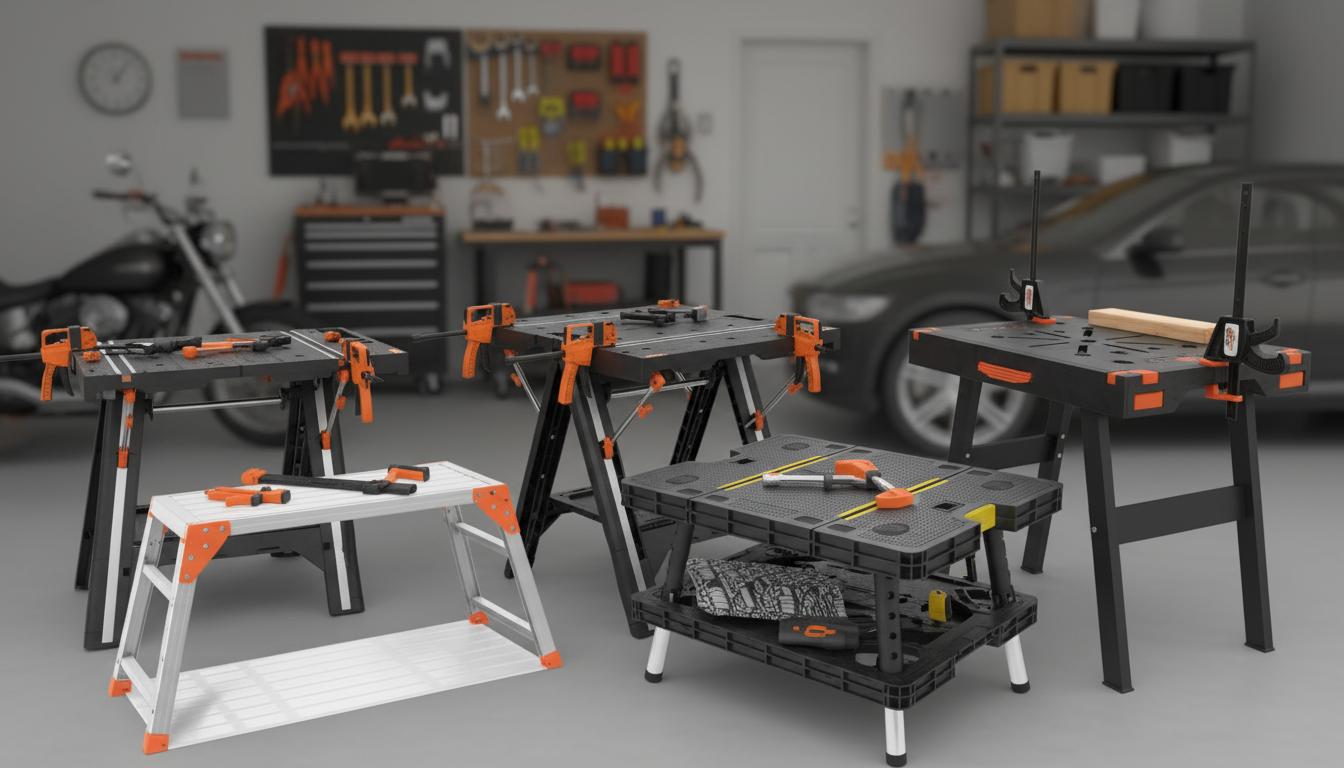 Best Foldable Workbench - Portable Design, Heavy-Duty Durability, Versatile Clamping Options