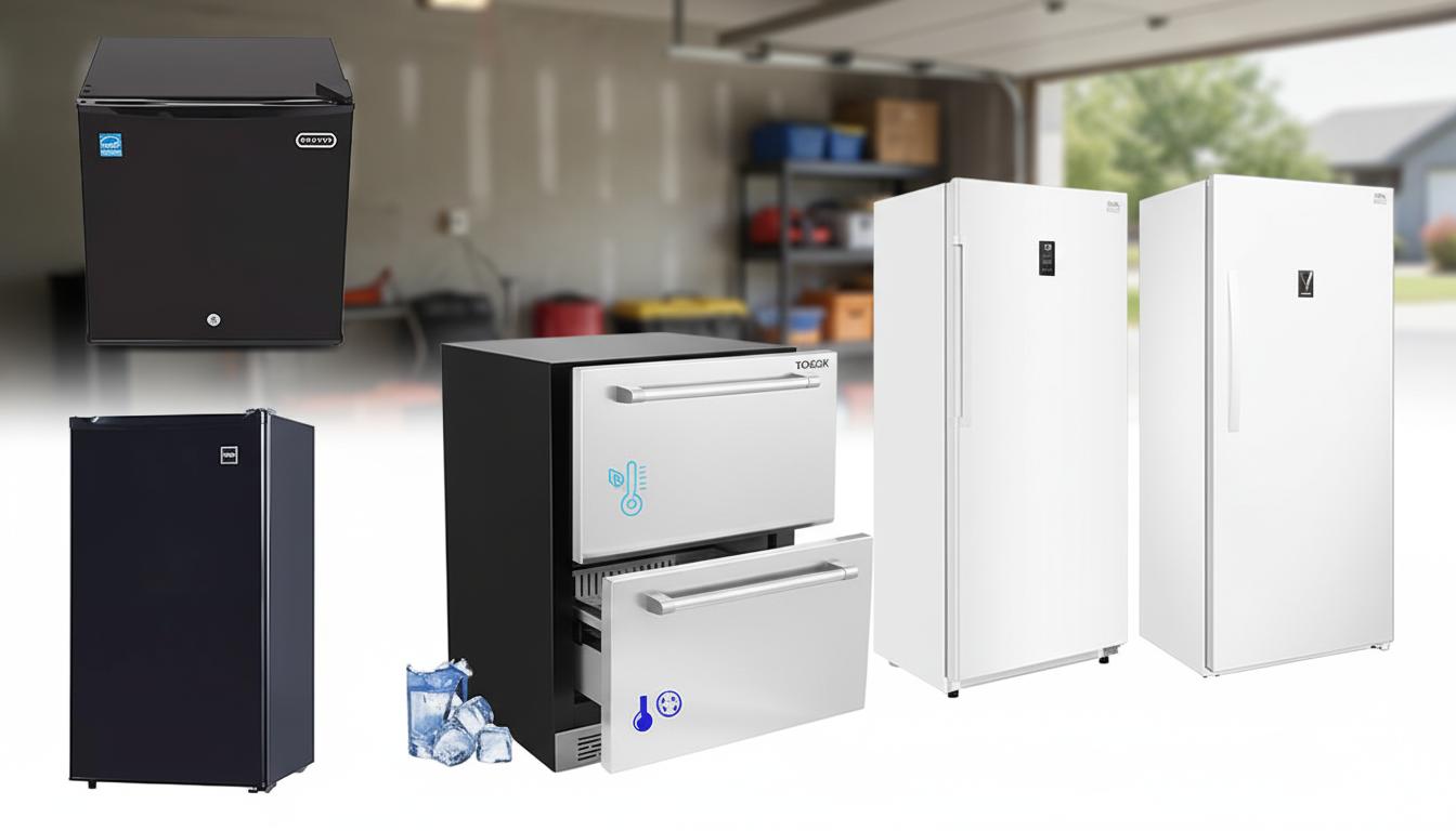 Best Garage Refrigerator/Freezer - Compact Design, Secure Freezing, Space-Saving Solution