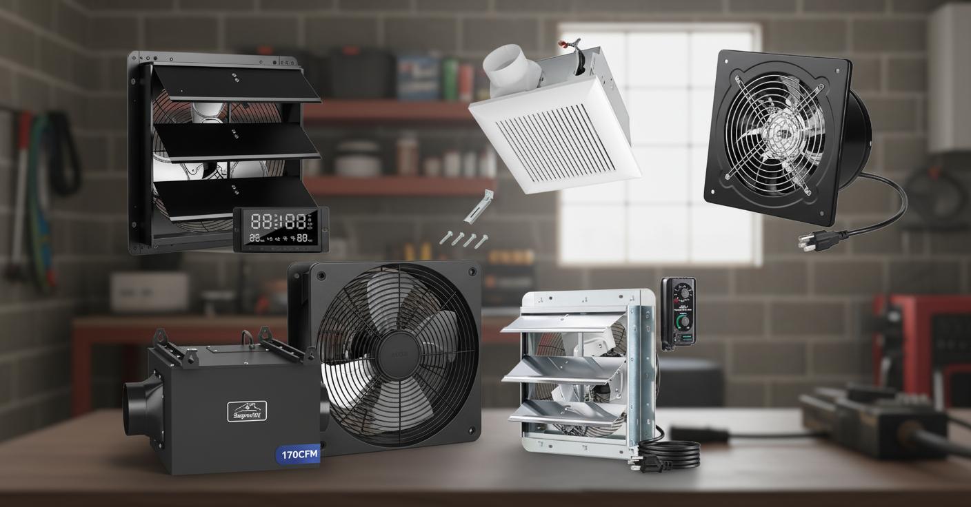 Best Garage Ventilation Fan - Automatic Temperature Control, Humidity Regulation, and Energy Efficiency