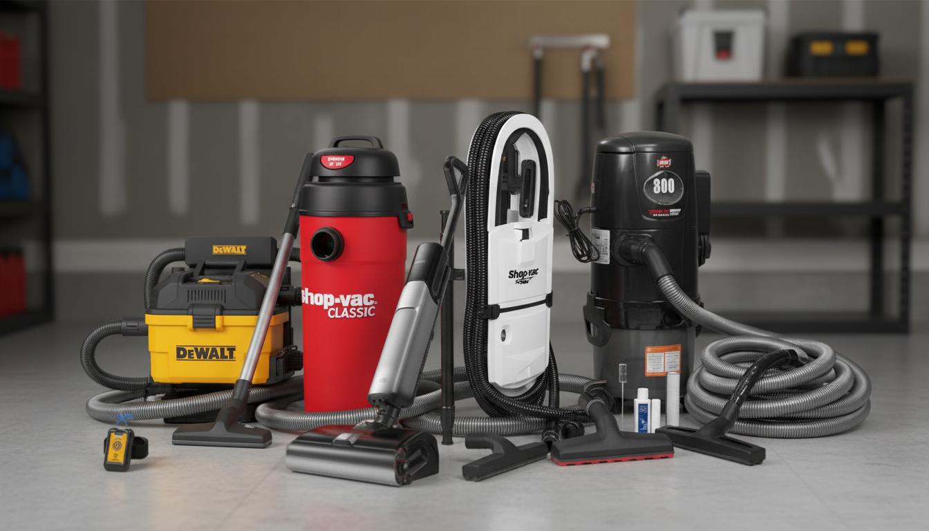 Best Garage Wall Vacuum System - Heavy-Duty Cleaning, Powerful Suction, Durable Design