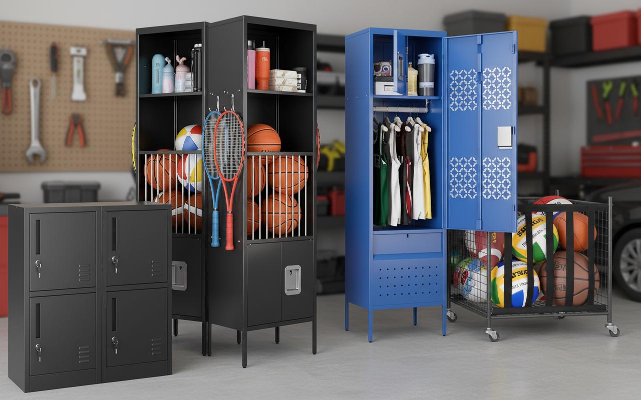 Best Lockable Sports Gear Cabinets - Secure Storage, Durable Lockable Doors, Convenient Hooks