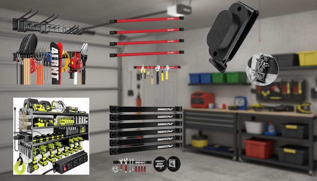 Best Magnetic Tool Organizer Wall - Heavy Duty Strength, Maximum Weight Capacity, Durable Design