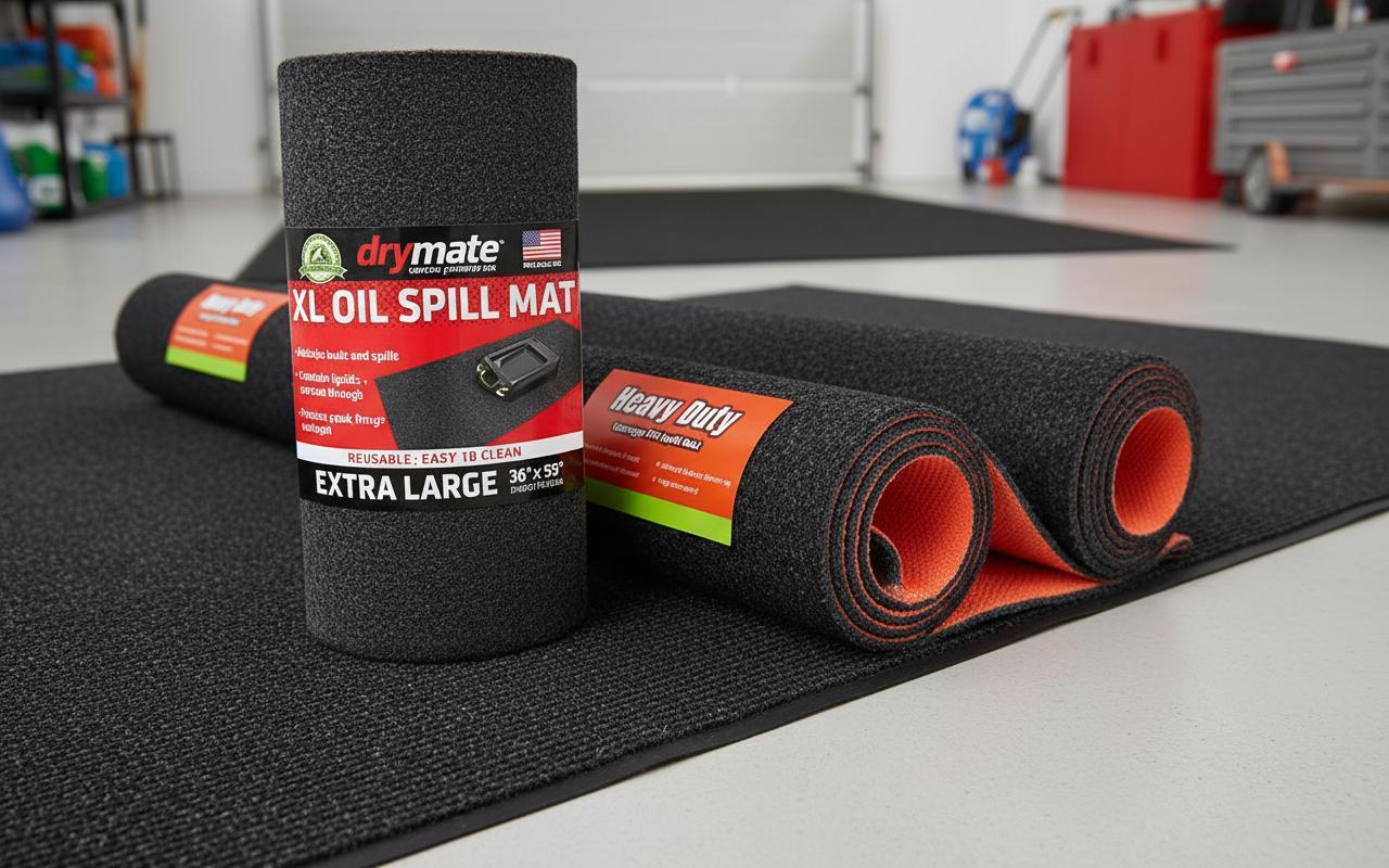 Best Oil-Resistant Floor Mats - Durable, Reusable, and Highly Absorbent for Garage Floors