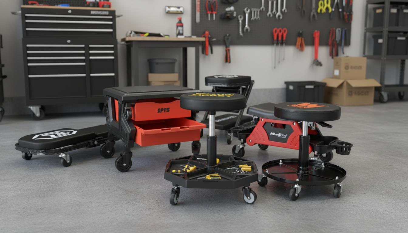 Best Rolling Creeper Seat - Durable Construction, Comfortable Padding, and Convenient Storage