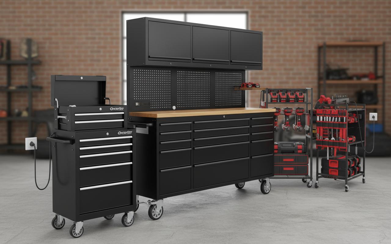 Best Rolling Tool Chests with Charging Stations - Convenient Organization, Enhanced Security, and Integrated Power Solutions