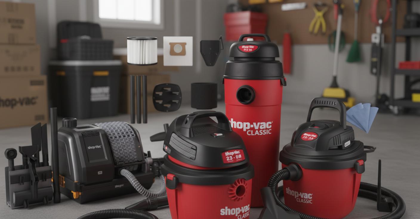 Best Shop Vac with Wall-Mount Bracket - Versatile Wet and Dry Cleaning, Extended Reach, Ideal for Car Enthusiasts