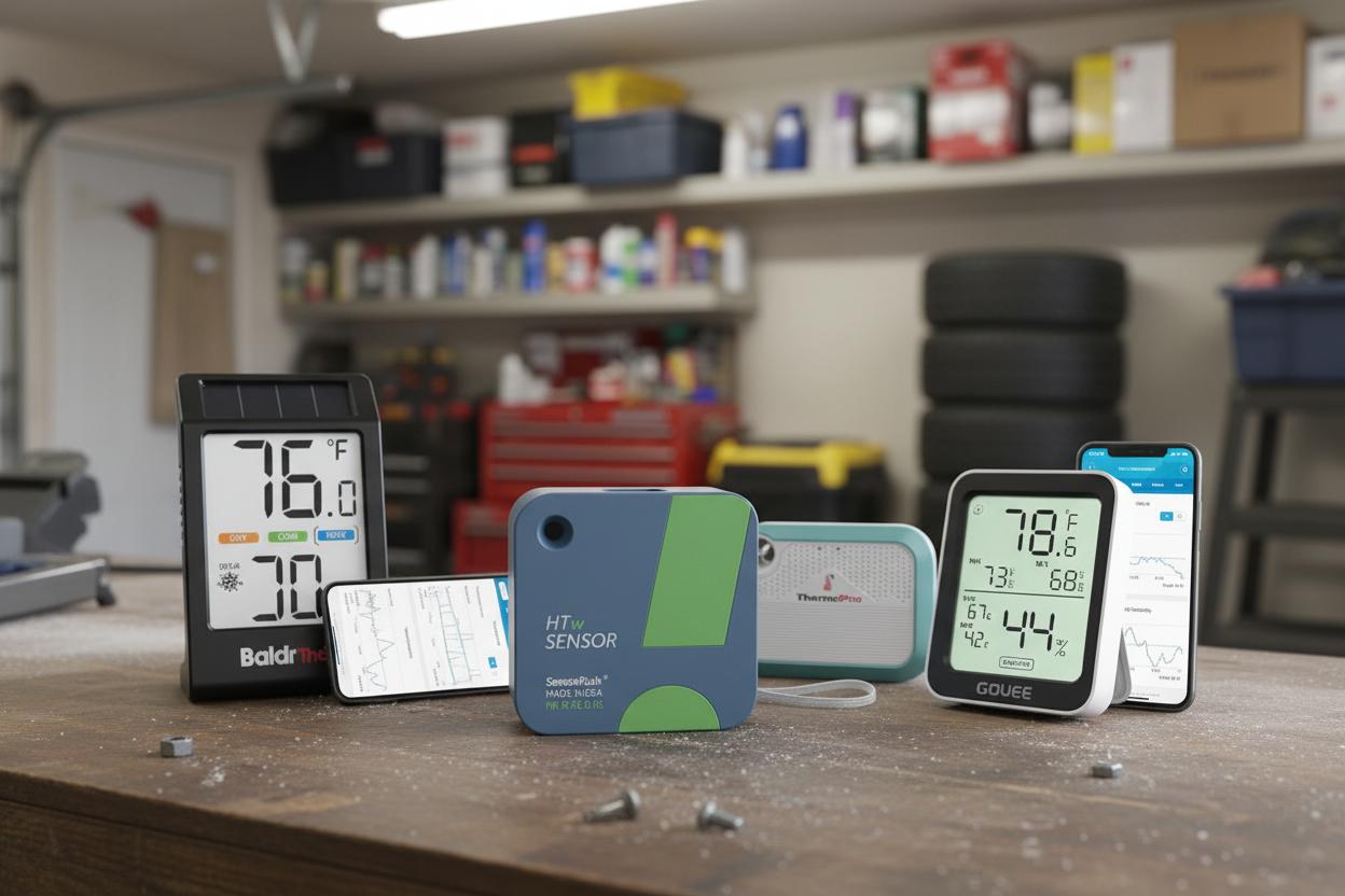 Best Smart Humidity and Temperature Monitor - Accurate Indoor Tracking, Eco-Friendly Solar Power, User-Friendly Design
